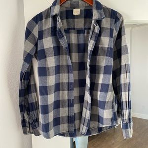 J.Crew, Blue Flannel, Size XS